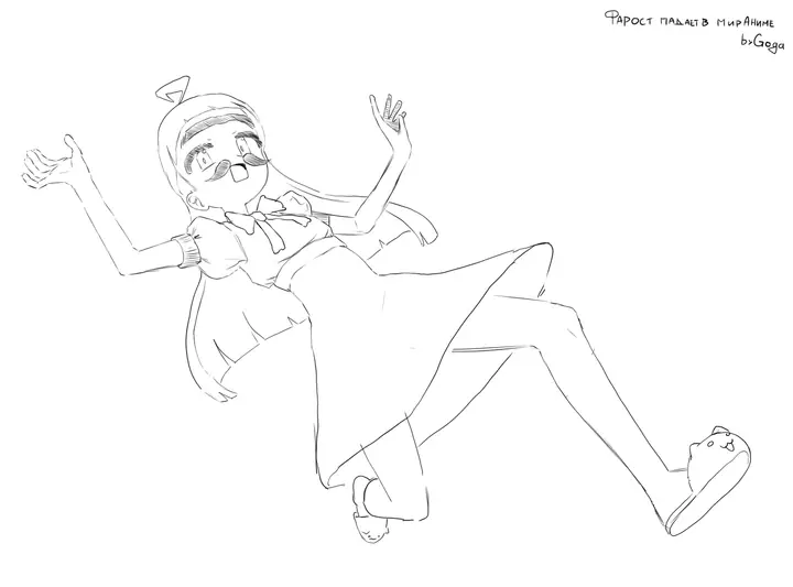 girl falling
